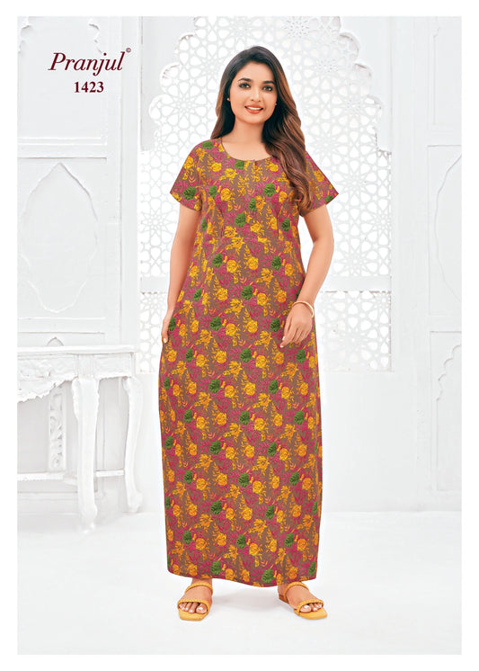 Cotton Pranjul Nighty 1423