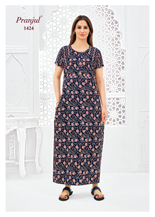 Cotton Pranjul Nighty 1424