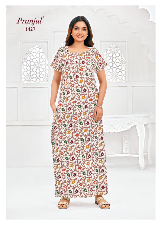 Cotton Pranjul Nighty 1427