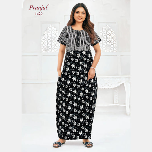 Cotton Pranjul Nighty 1429
