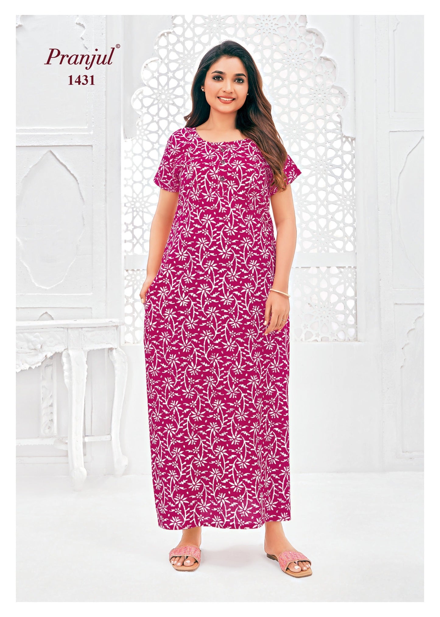 Cotton Pranjul Nighty 1431