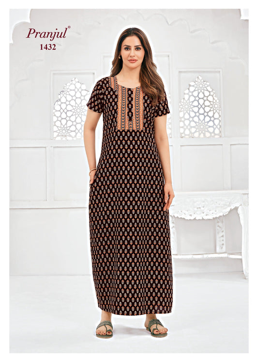 Cotton Pranjul Nighty 1432