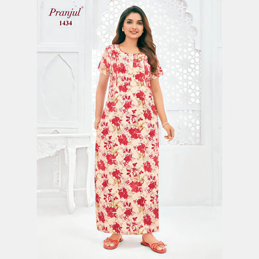 Cotton Pranjul Nighty 1434