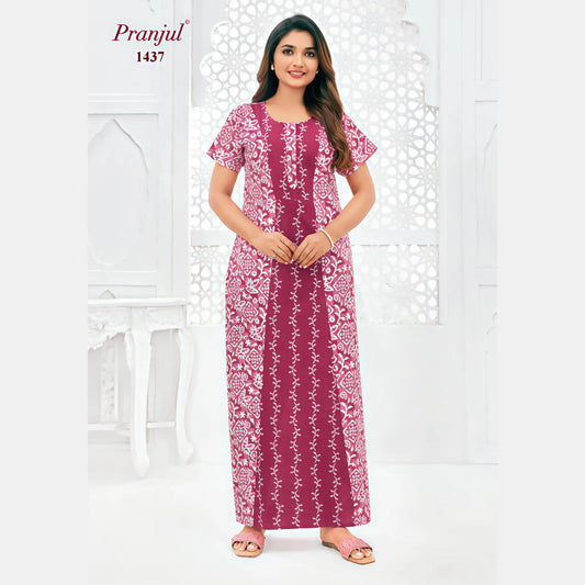 Cotton Pranjul Nighty 1437