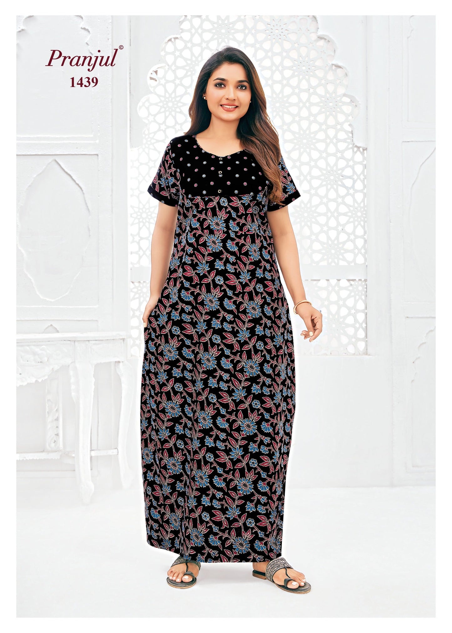 Cotton Pranjul Nighty 1439