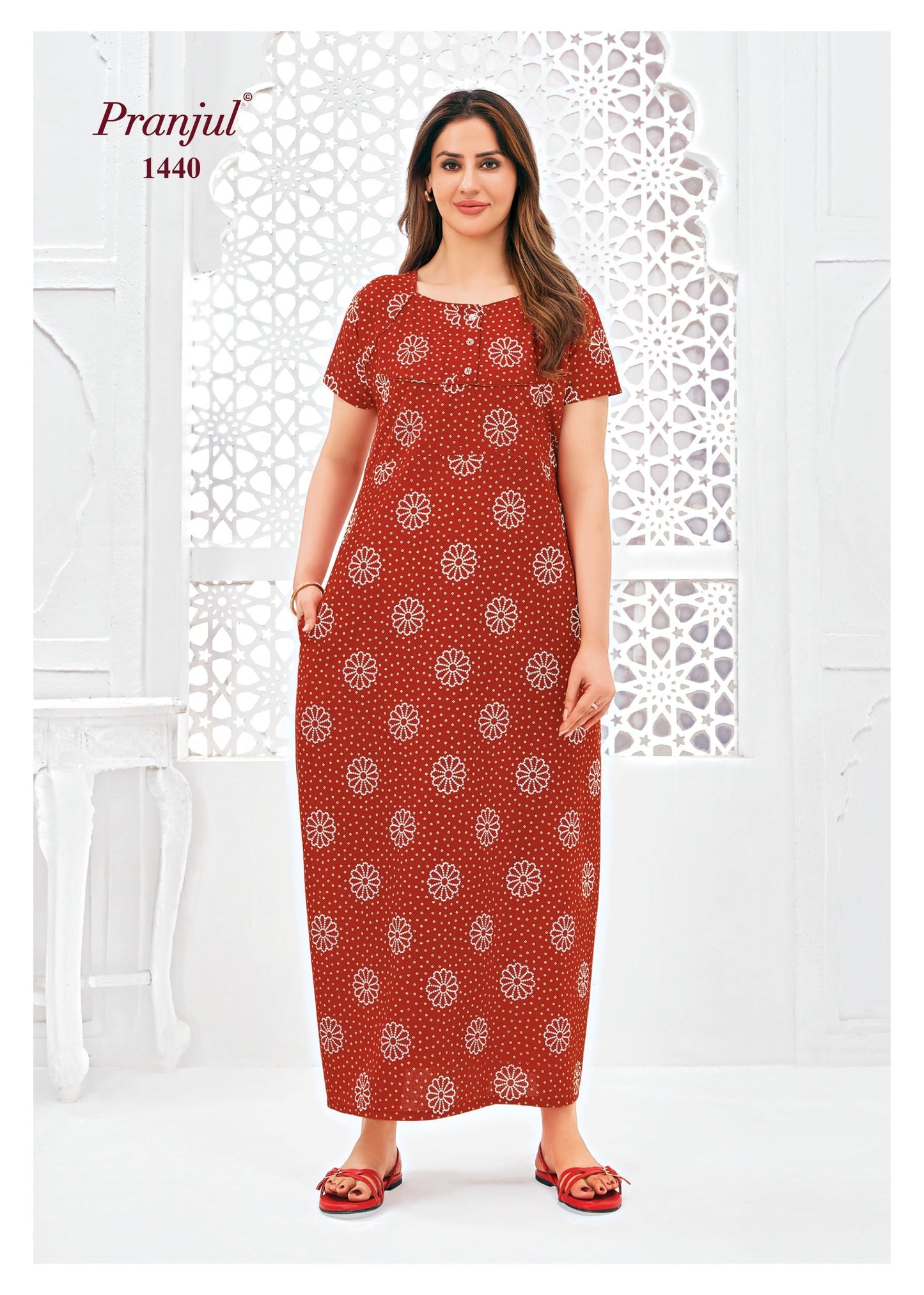 Cotton Pranjul Nighty 1440