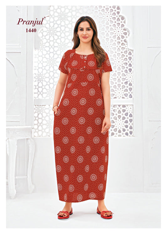 Cotton Pranjul Nighty 1440