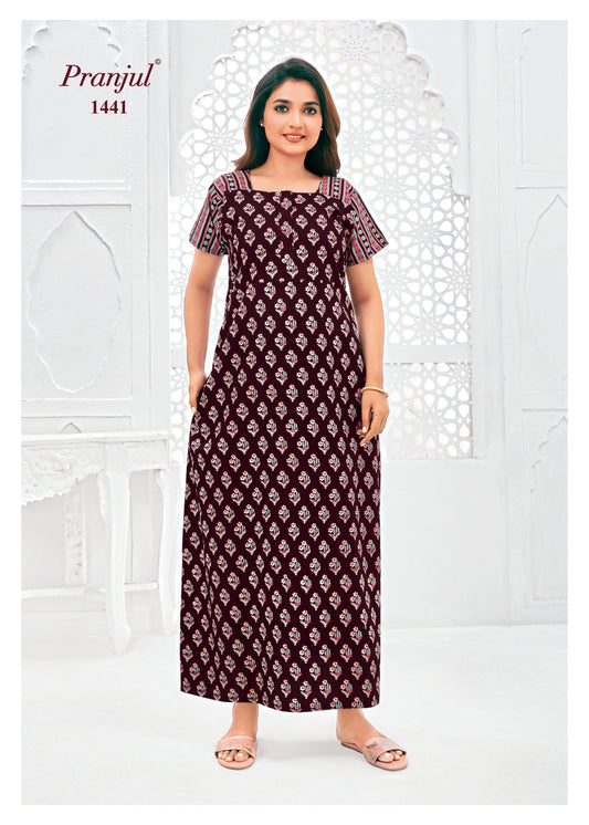 Cotton Pranjul Nighty 1441