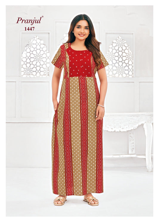 Cotton Pranjul Nighty 1447