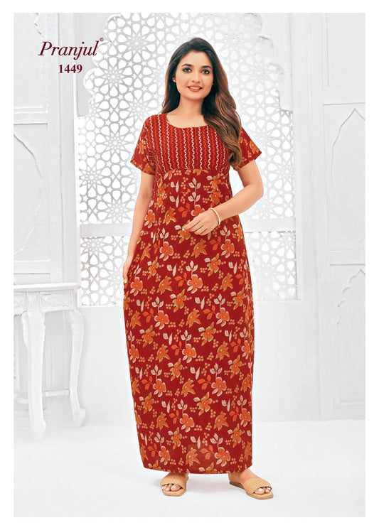 Cotton Pranjul Nighty 1449