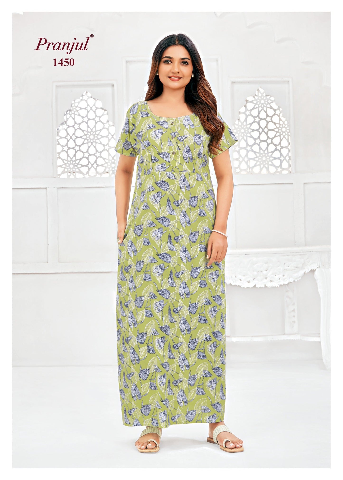 Cotton Pranjul Nighty 1450