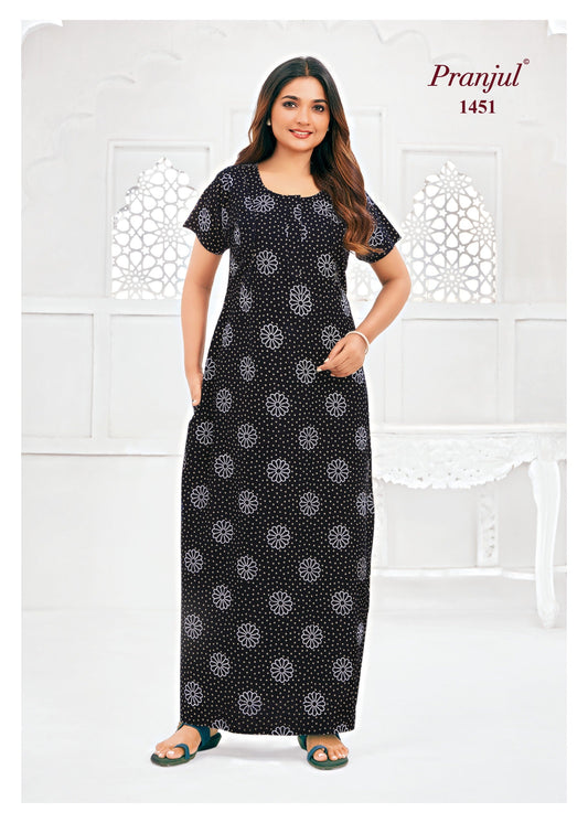 Cotton Pranjul Nighty 1451