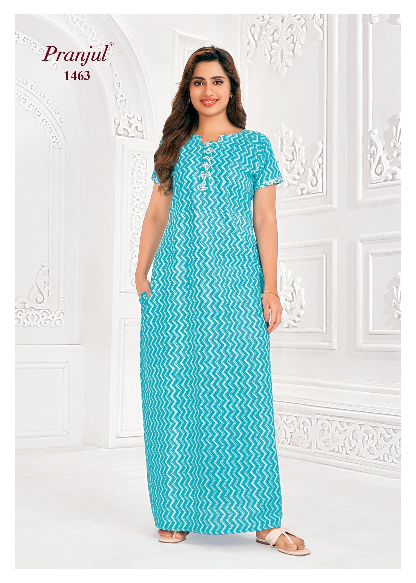 Cotton Pranjul Nighty 1463