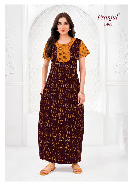 Cotton Pranjul Nighty 1465