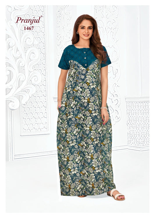 Cotton Pranjul Nighty 1467