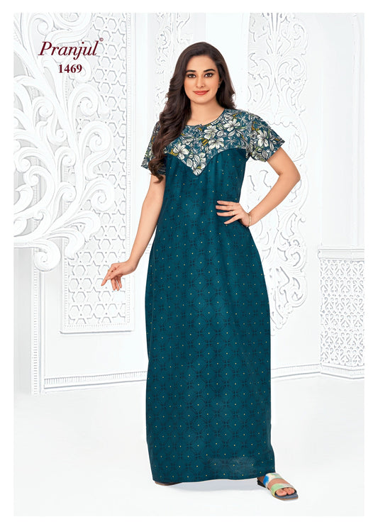 Cotton Pranjul Nighty 1469