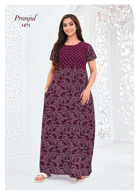 Cotton Pranjul Nighty 1471