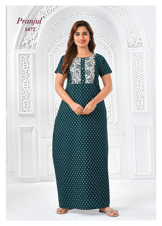 Cotton Pranjul Nighty 1472
