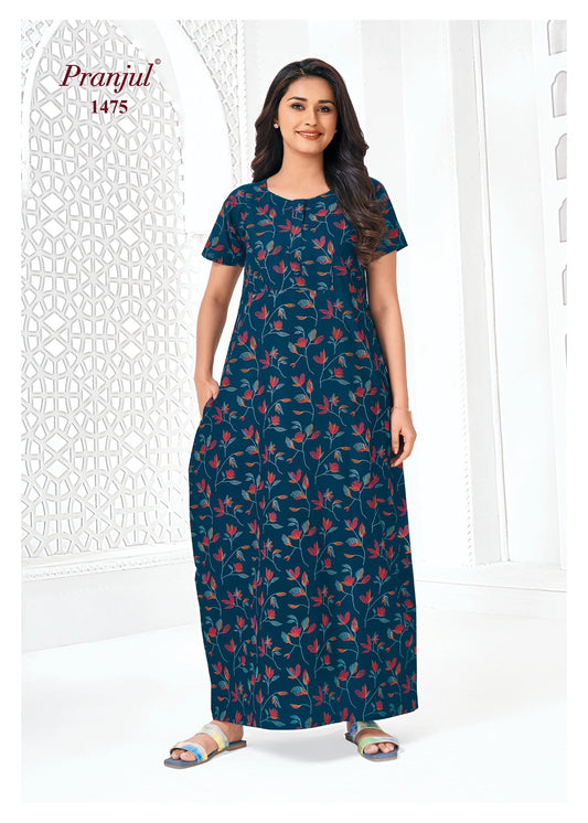 Cotton Pranjul Nighty 1475