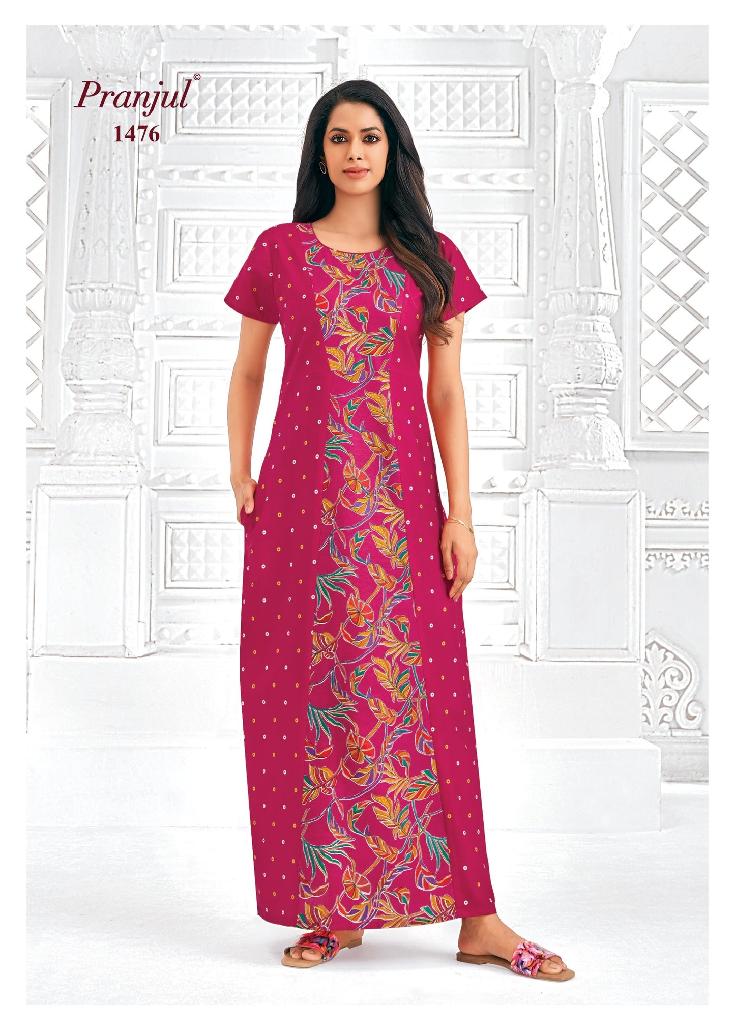 Cotton Pranjul Nighty 1476