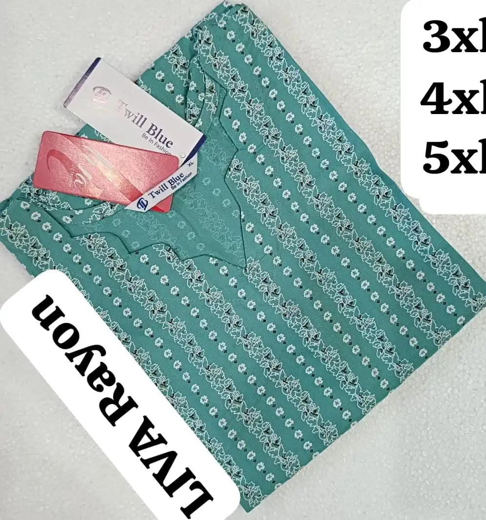 Teal_Printed_Plus_Kurti_TW53