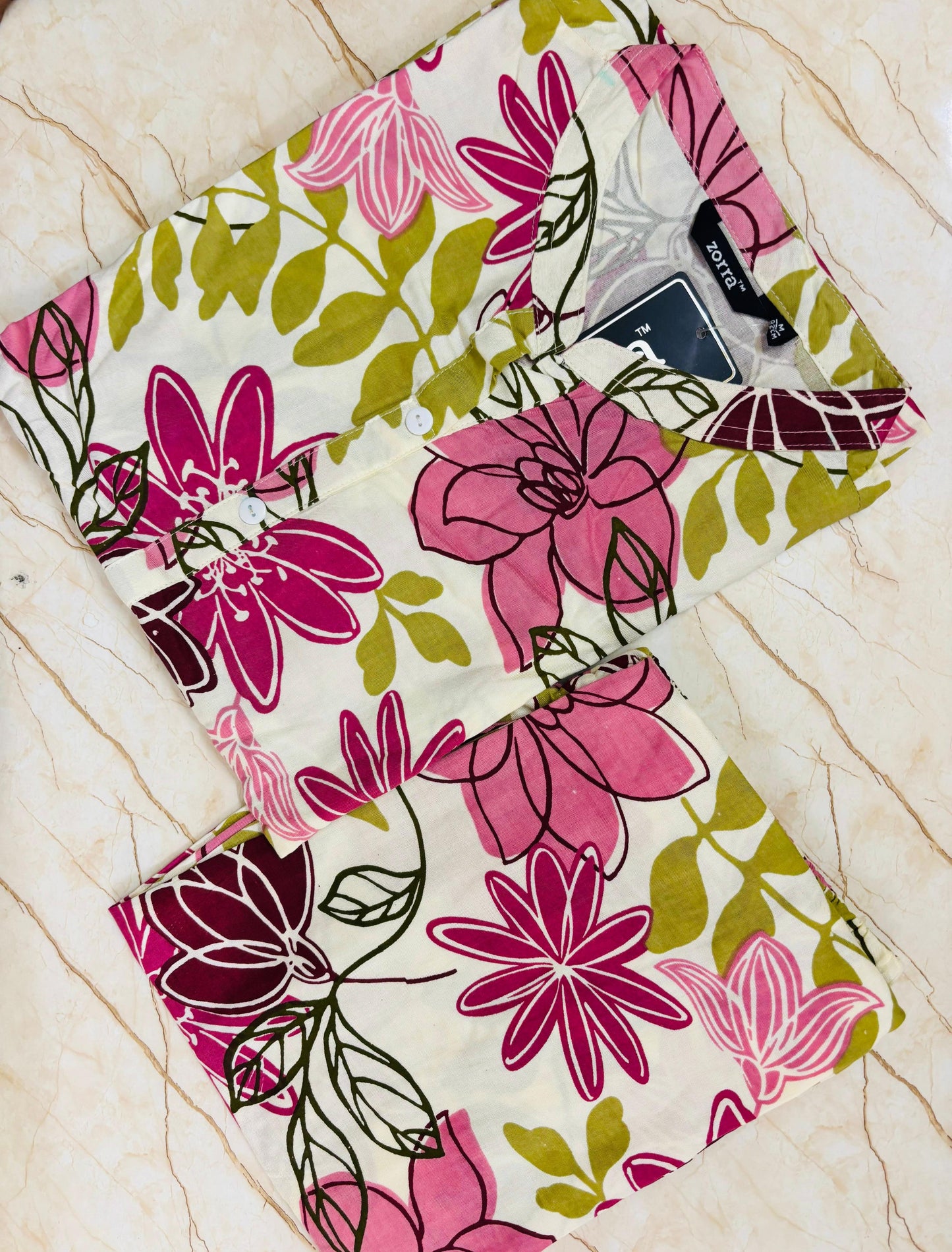 White Rayon Coord ZO07