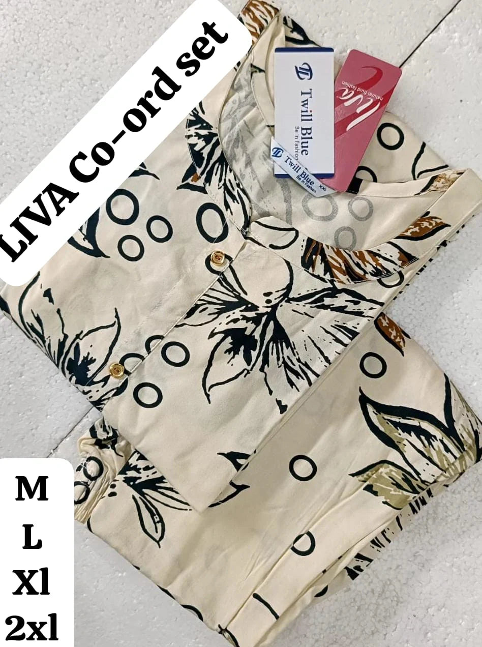 White-Black-Coord-Sets-Rayon-Liva-Kurti-TW29