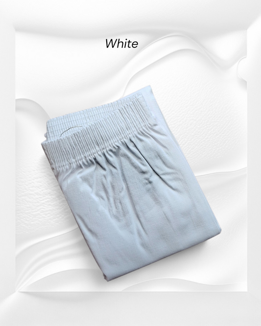 White  Lycra Kurta Pant