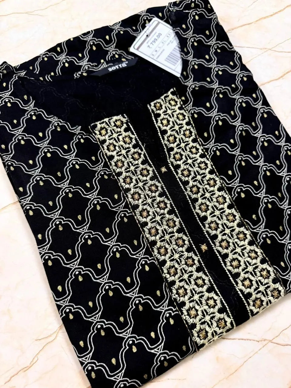 Black  Soft Rayon Liva ZO01