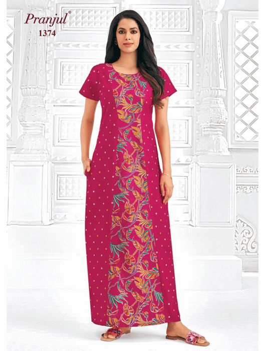 Cotton Pranjul Nighty 1374
