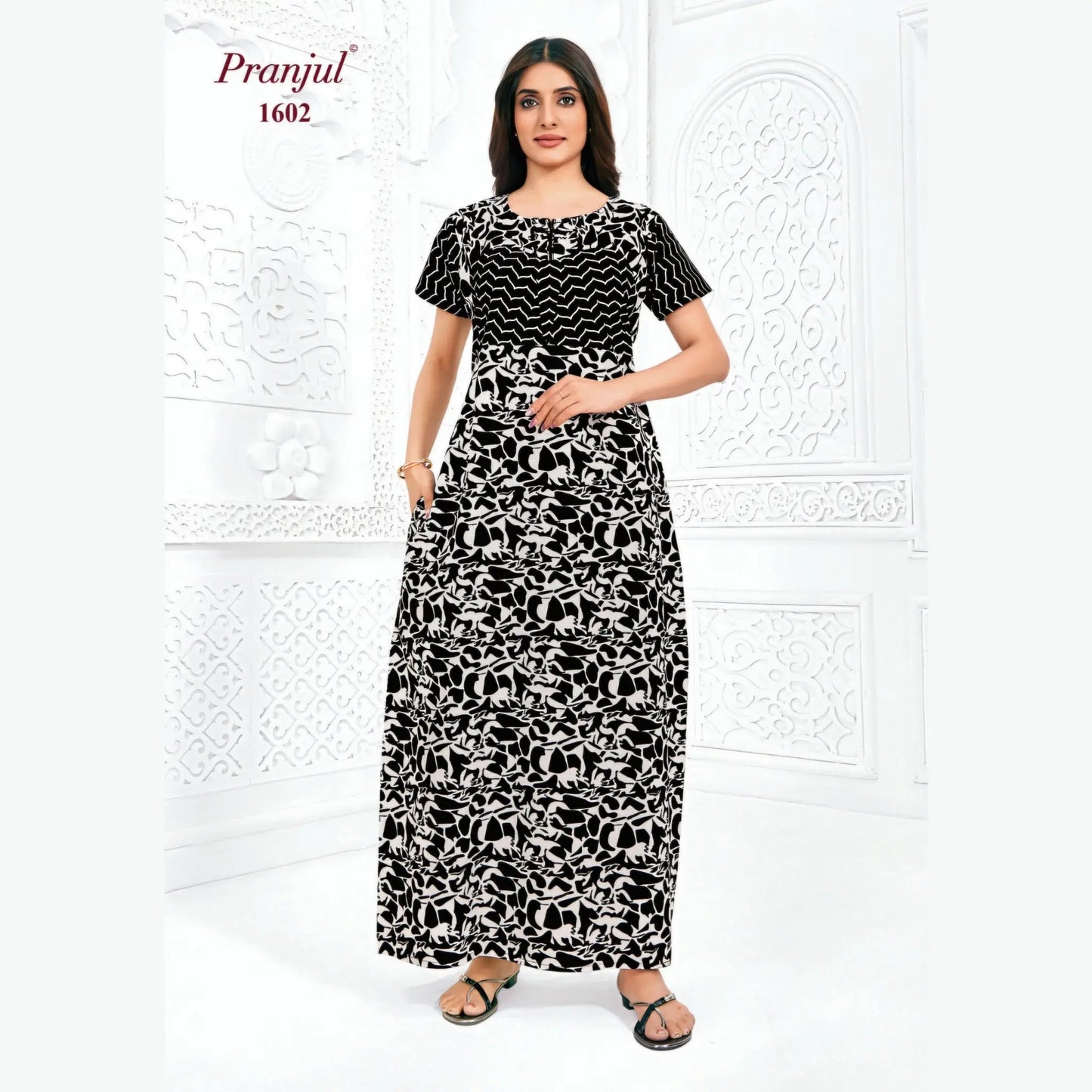 Cotton Pranjul Nighty 1602