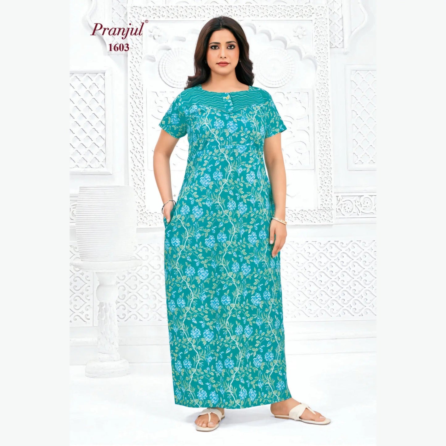 Cotton Pranjul Nighty 1603