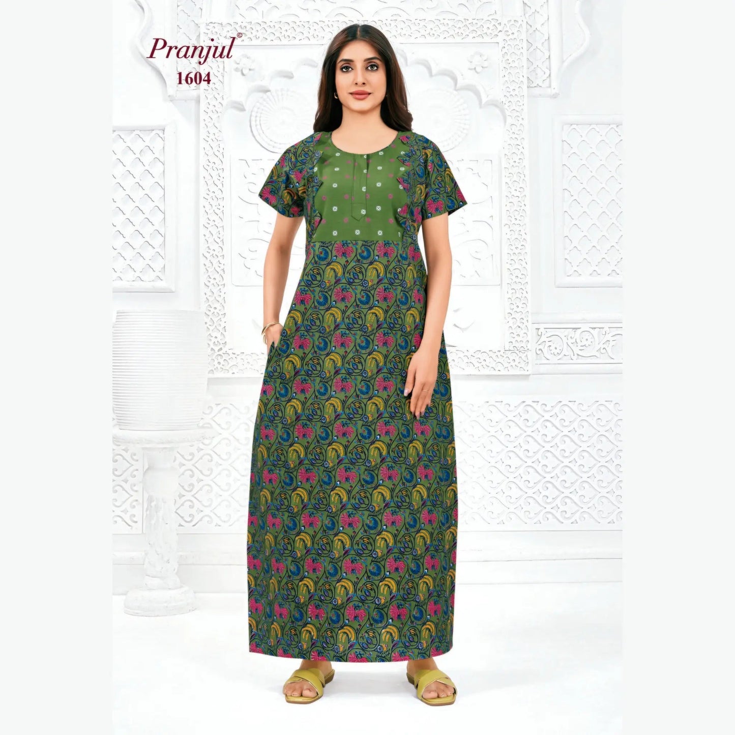 Cotton Pranjul Nighty 1604