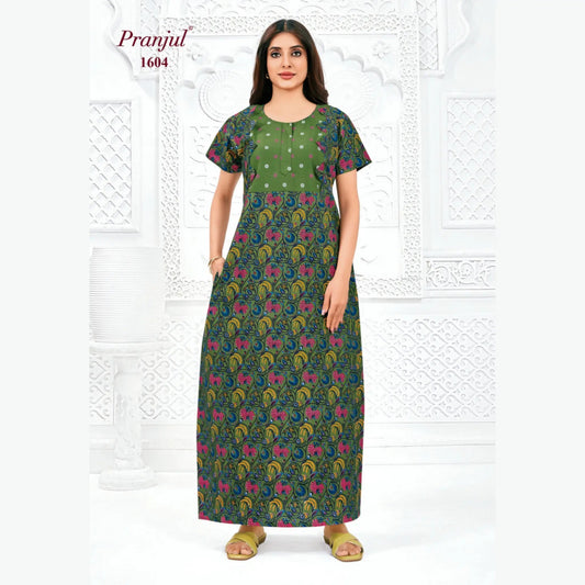 Cotton Pranjul Nighty 1604