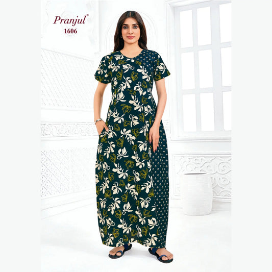 Cotton Pranjul Nighty 1606