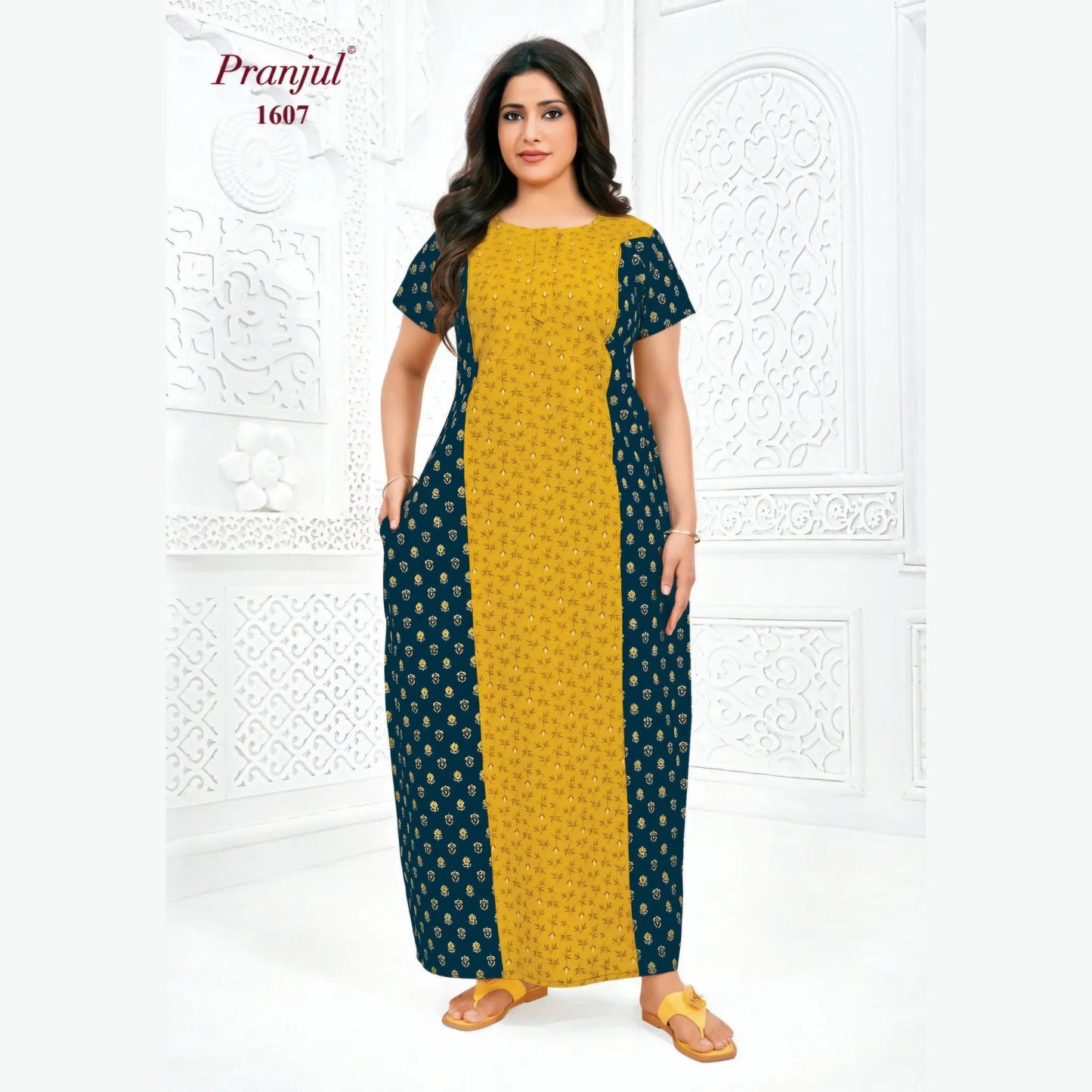Cotton Pranjul Nighty 1607