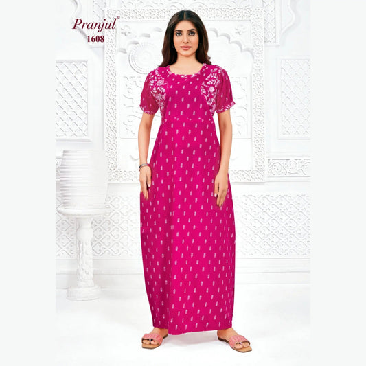 Cotton Pranjul Nighty 1608