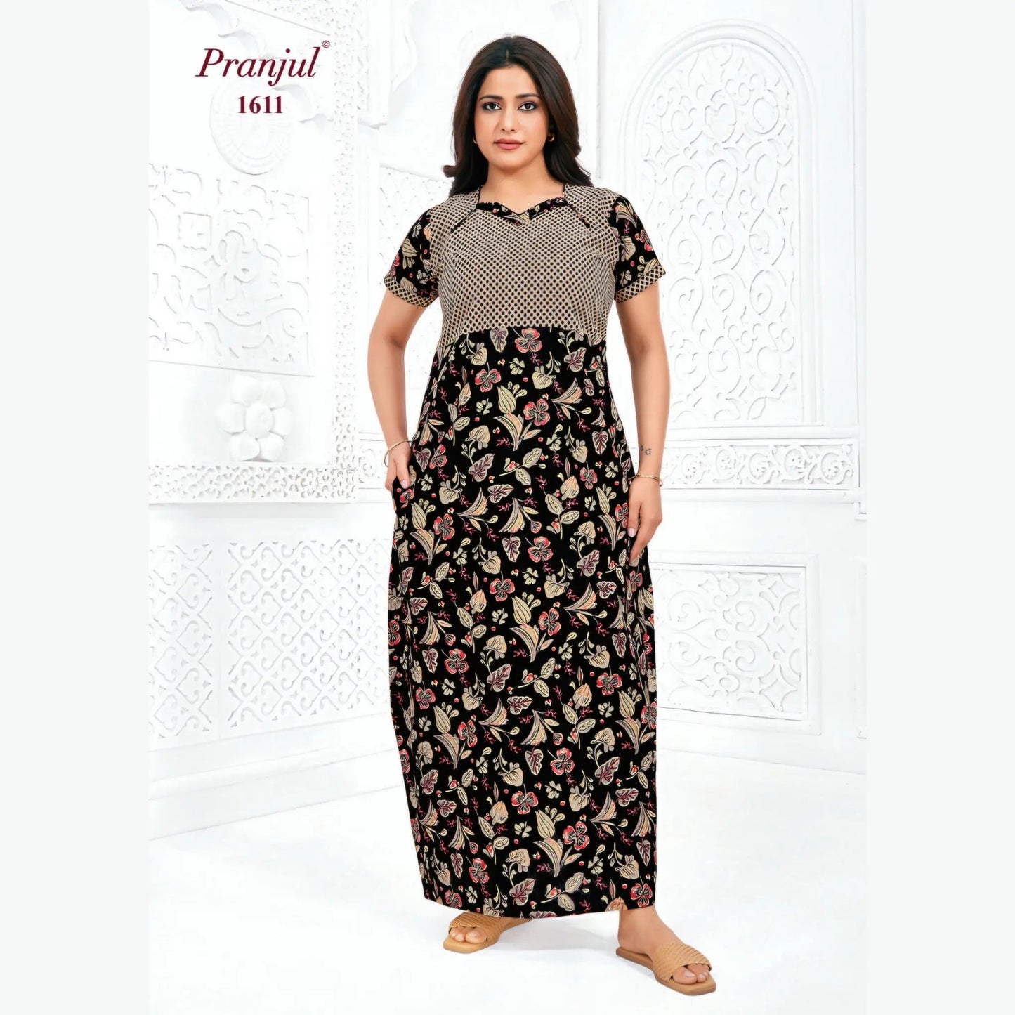 Cotton Pranjul Nighty 1611