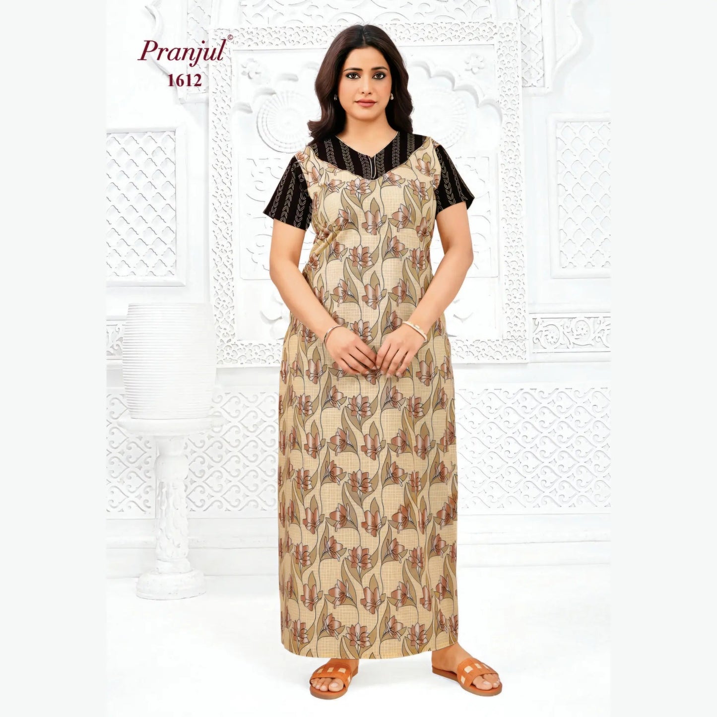 Cotton Pranjul Nighty 1612