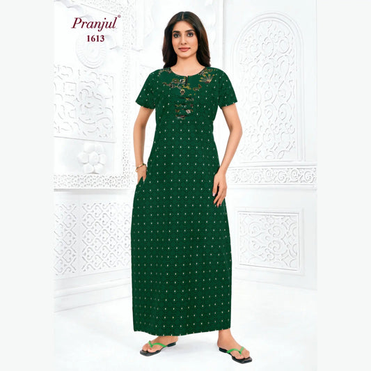 Cotton Pranjul Nighty 1613