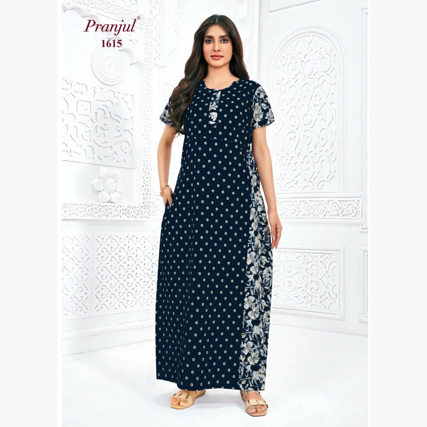Cotton Pranjul Nighty 1615