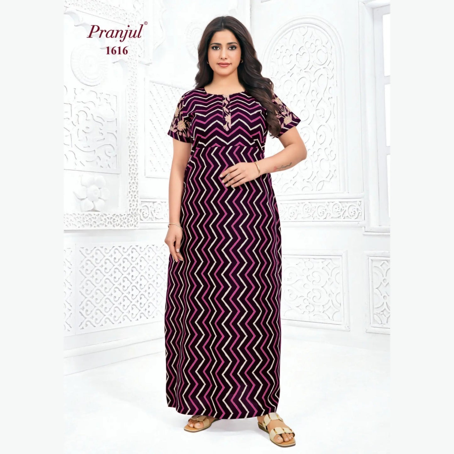 Cotton Pranjul Nighty 1616