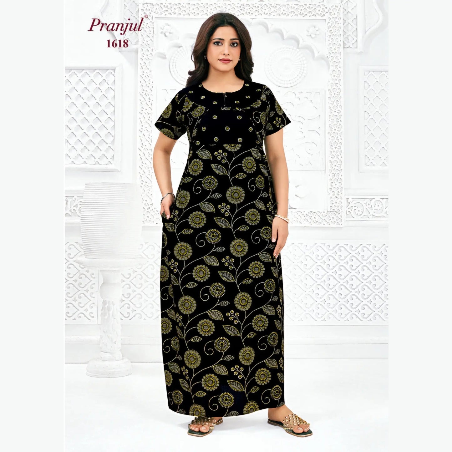 Cotton Pranjul Nighty 1618
