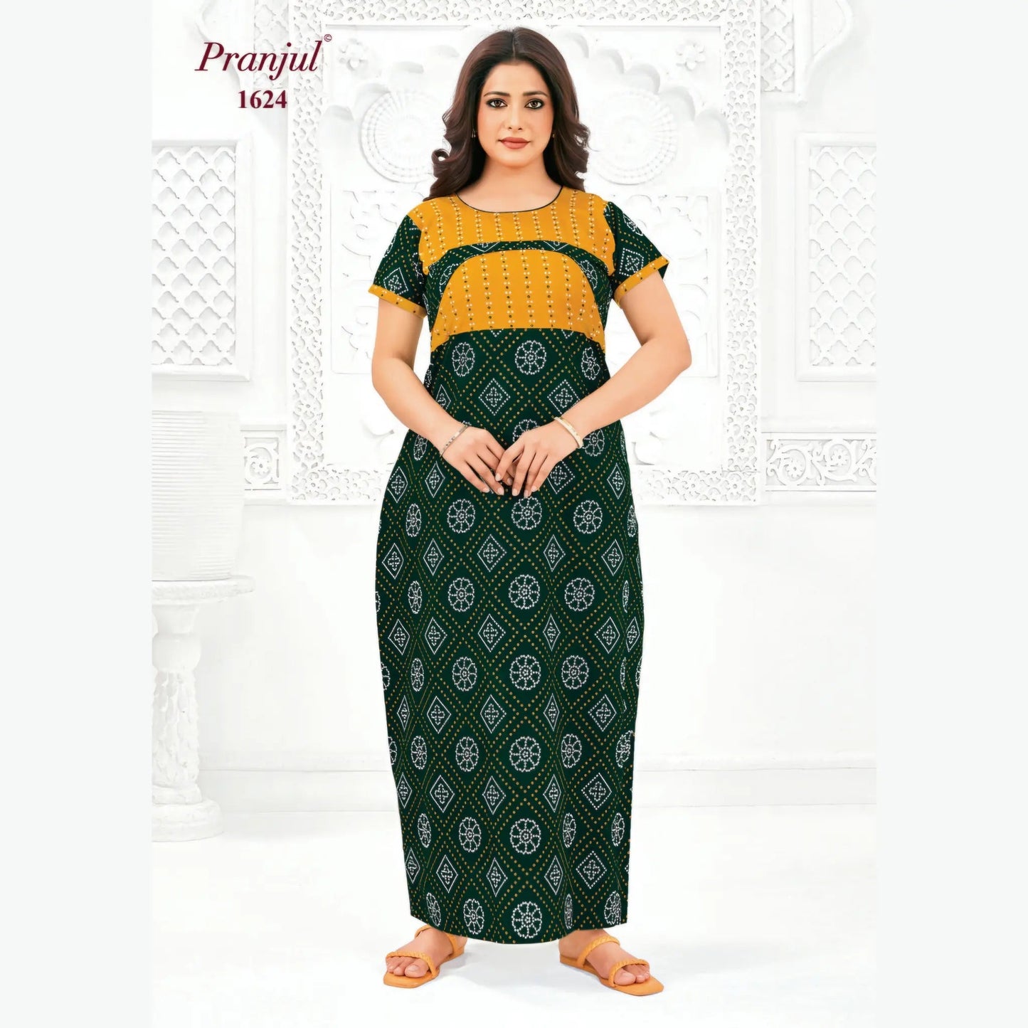 Cotton Pranjul Nighty 1624