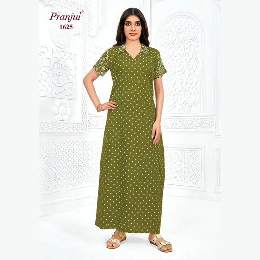 Cotton Pranjul Nighty 1625
