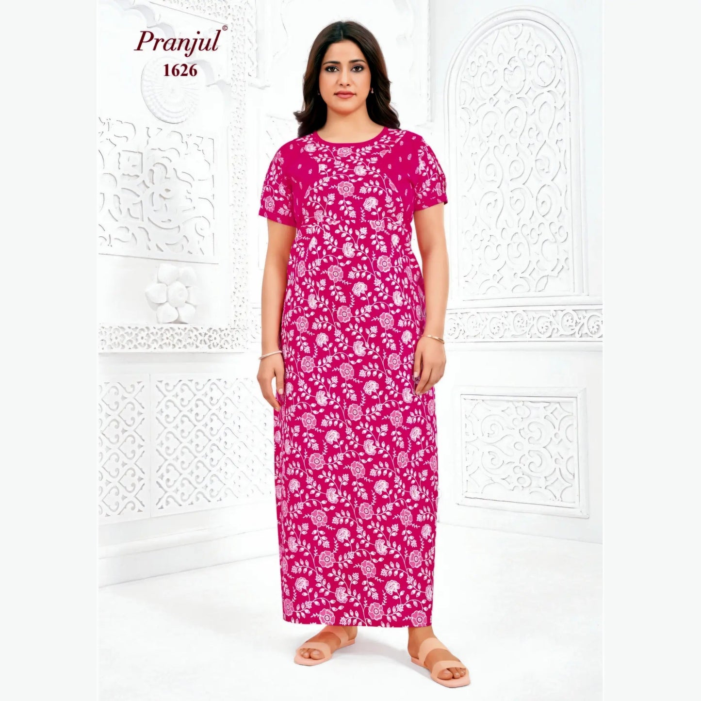 Cotton Pranjul Nighty 1626
