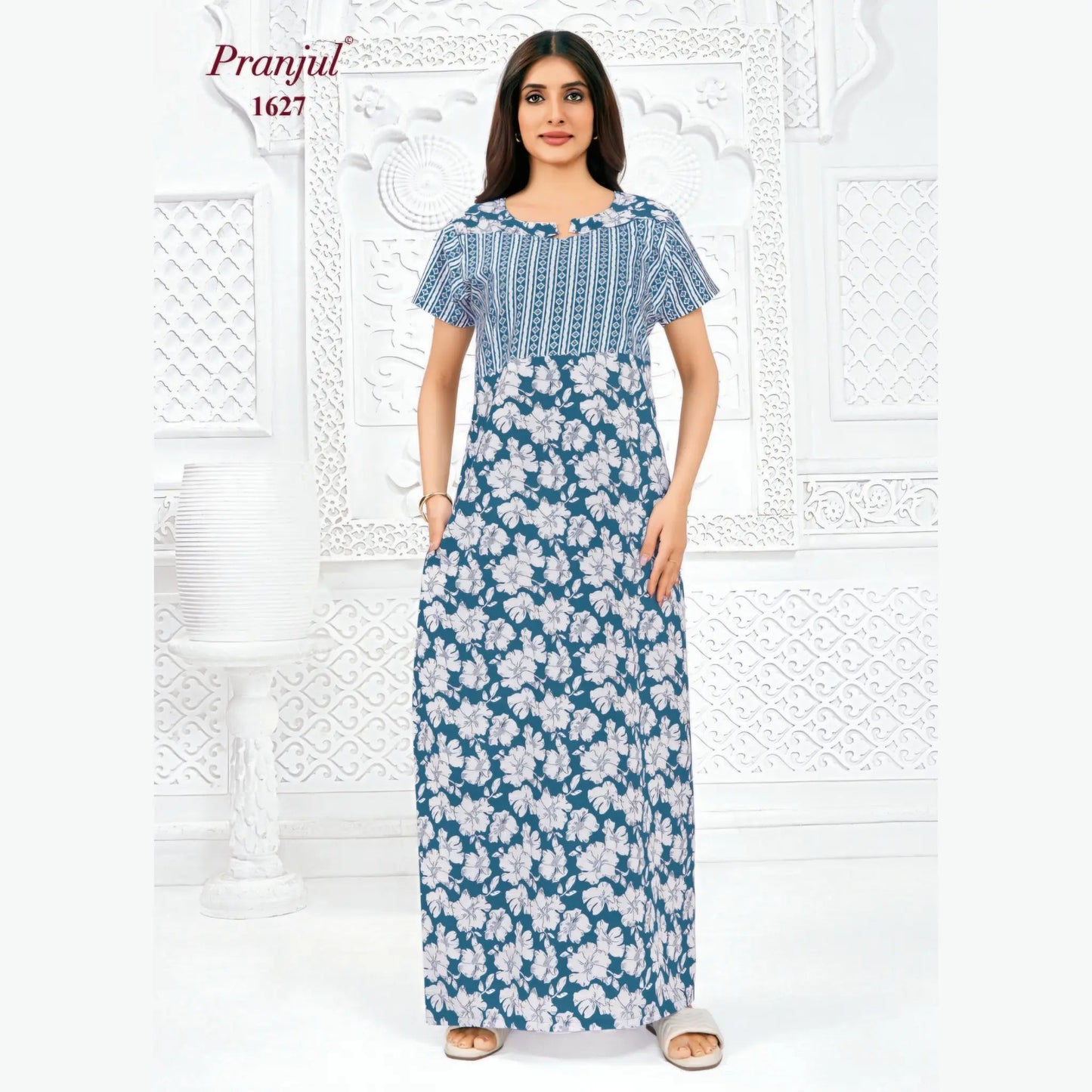 Cotton Pranjul Nighty 1627