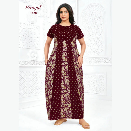 Cotton Pranjul Nighty 1628