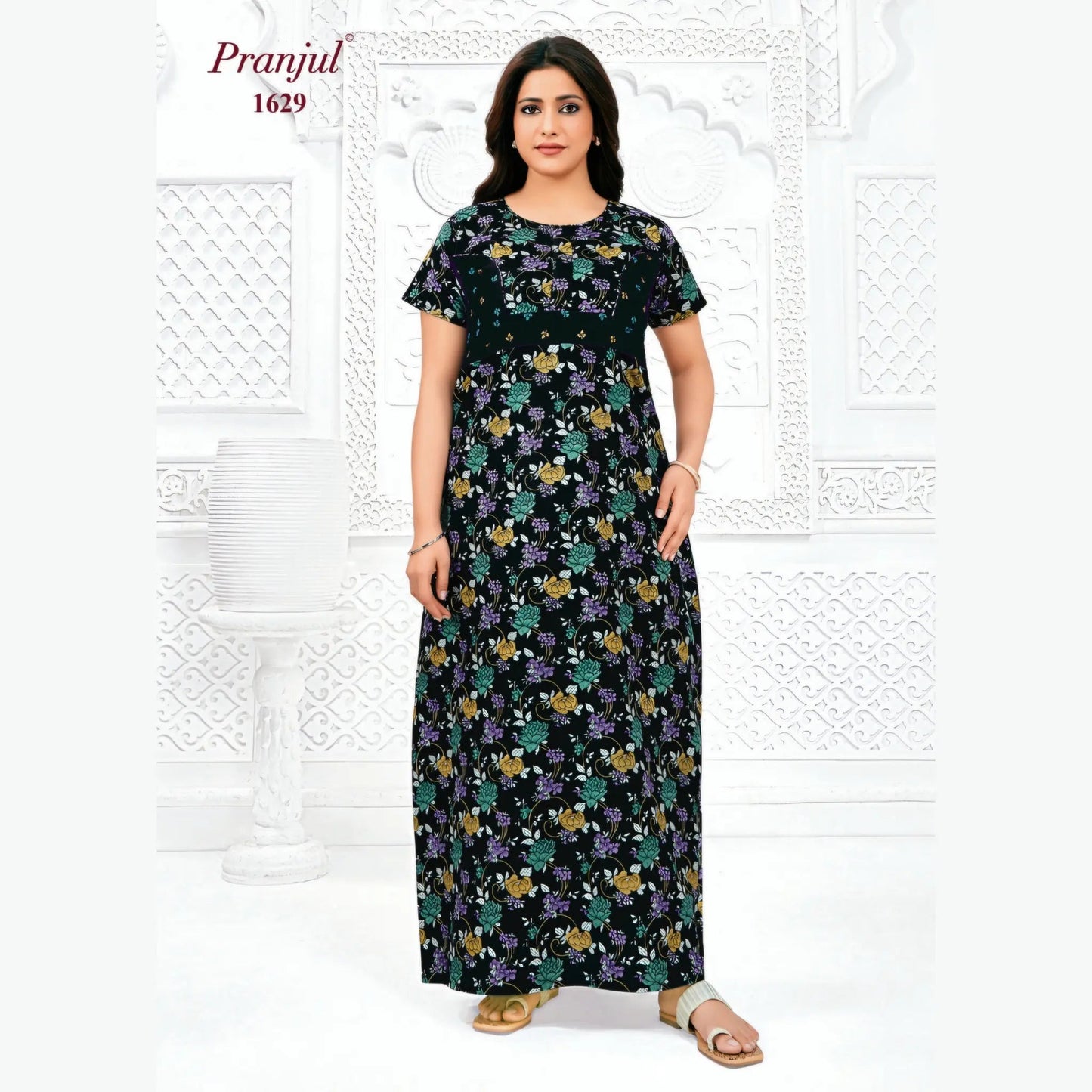 Cotton Pranjul Nighty 1629