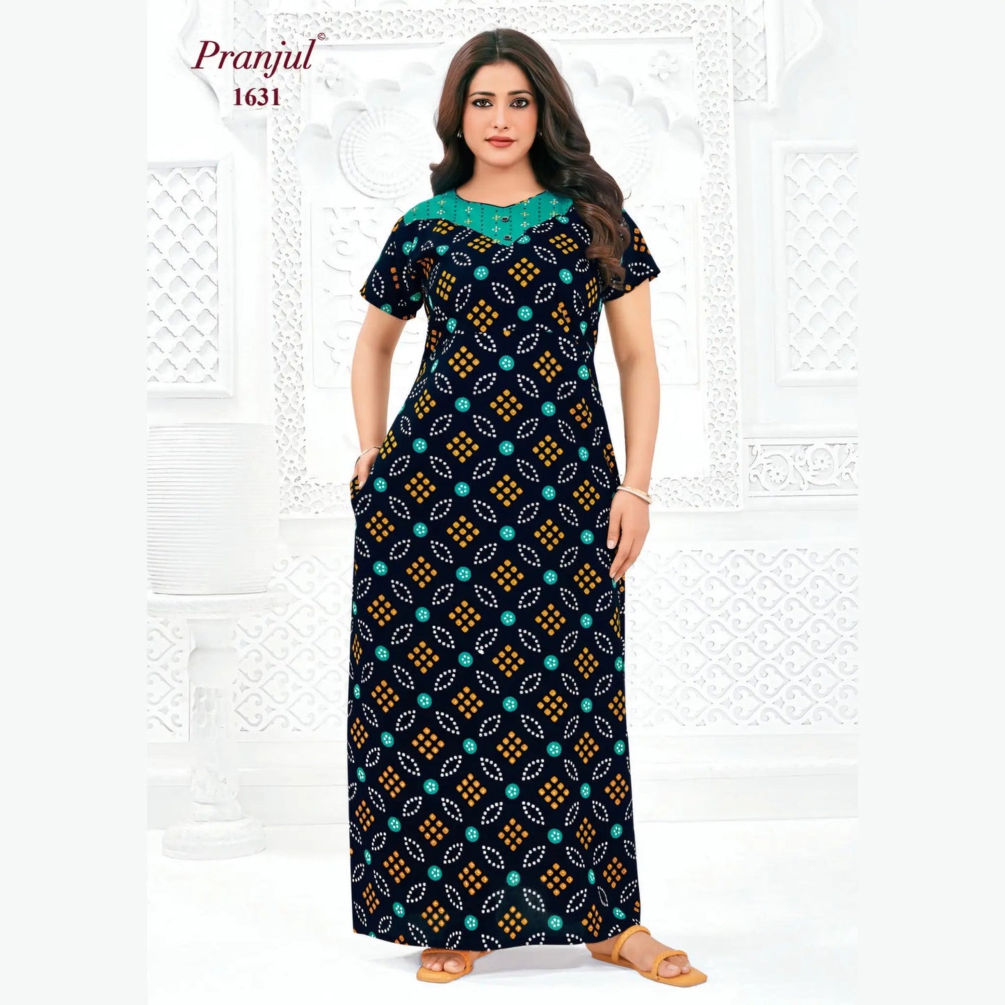 Cotton Pranjul Nighty 1631